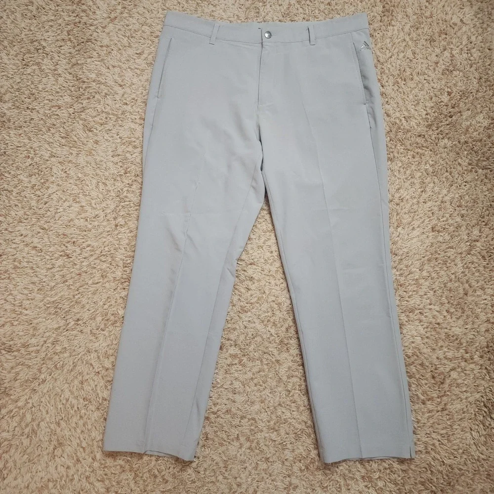 Adidas Golf Pants Mens‎ 38x30 Gray Ultimate365 Stretch Straight Leg Athletic